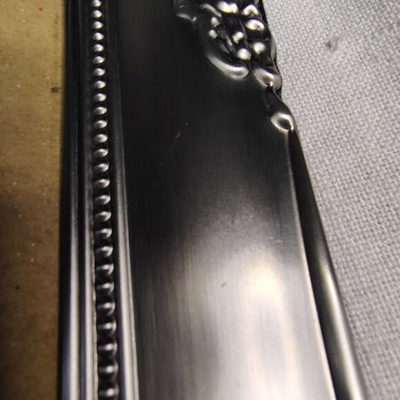 Metal Picture Frame 5x7 Ornate Silver Tone Vintage Style Brushed Finish Elegant - Picture 6 of 13